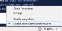 Çaktivizo AdBlock Plus për moviemakeronline.com në Internet Explorer